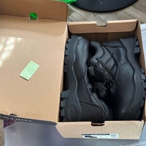 Black Leather Portwest Steel-toe Protector Boot